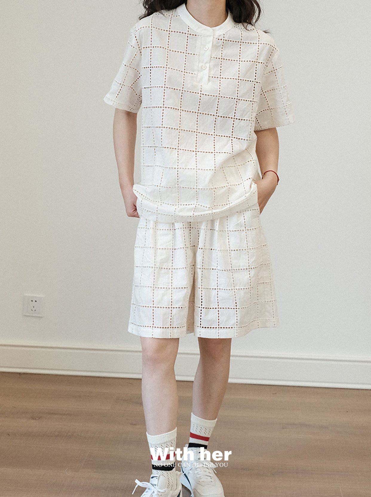 Unisex Mono Grid Tee