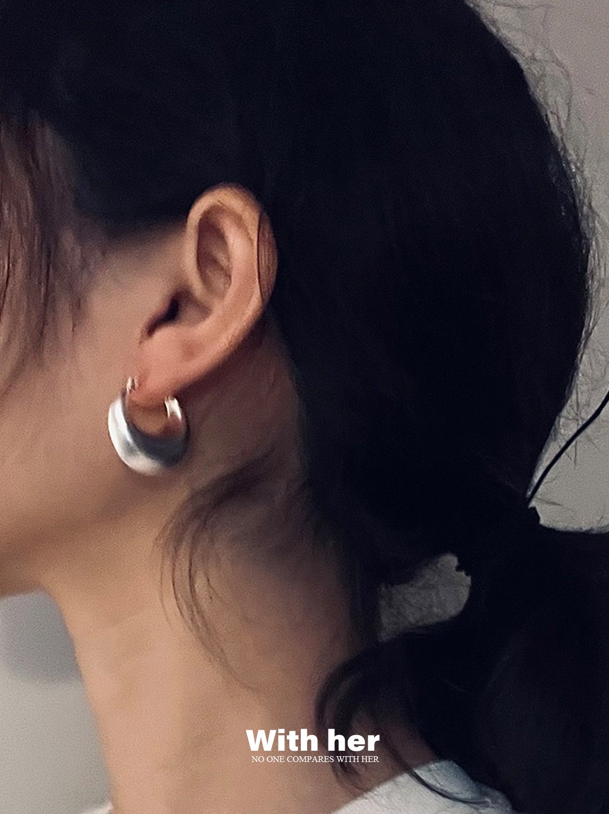 Luna Crescent Hoops Earrings