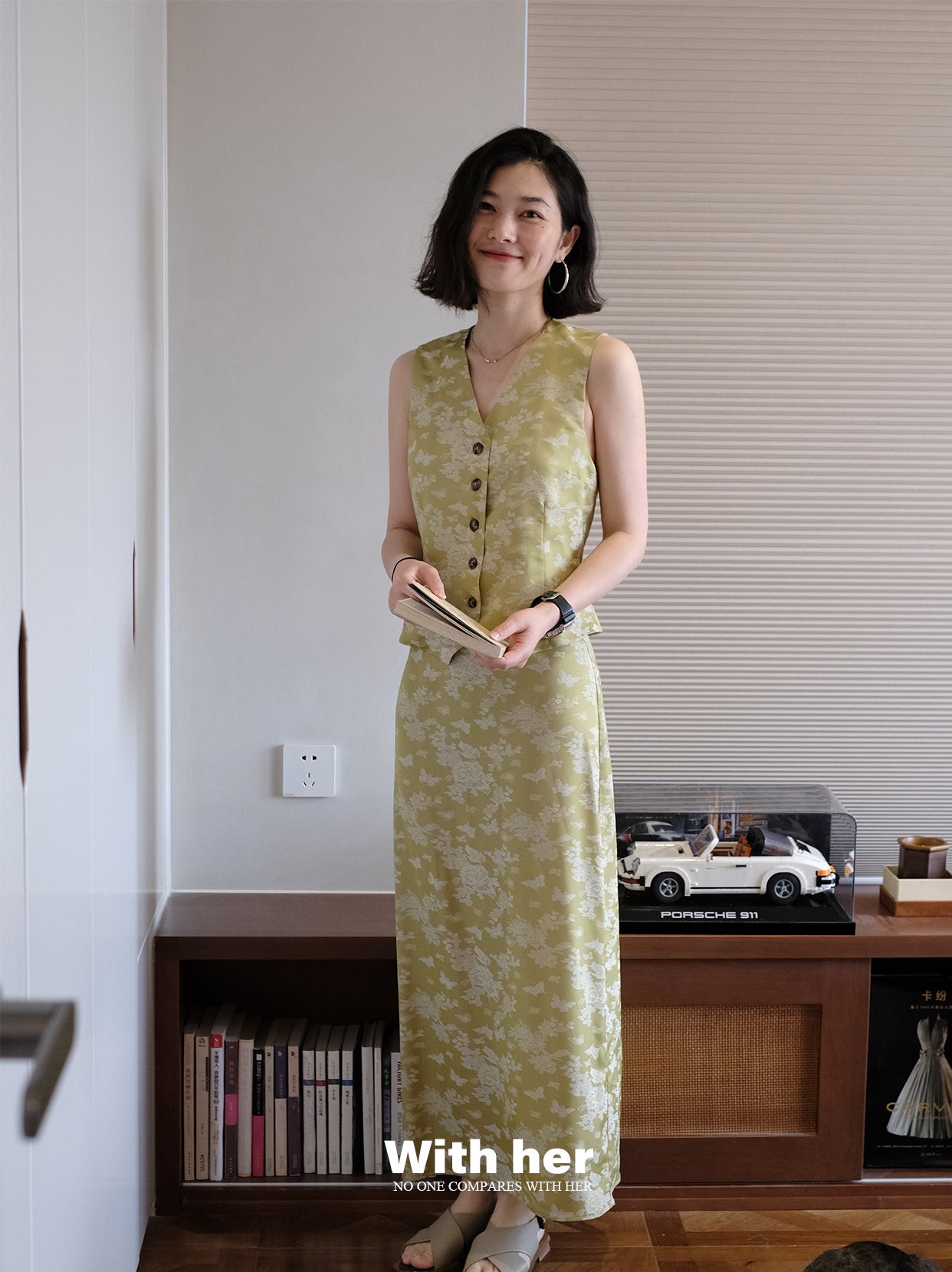 Original Jacquard Sheath Skirt