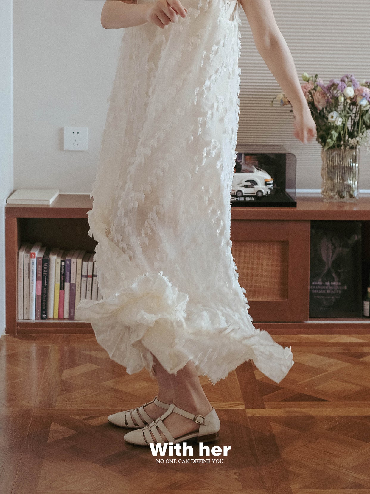 Original Sleeveless Tassel Strap Dress