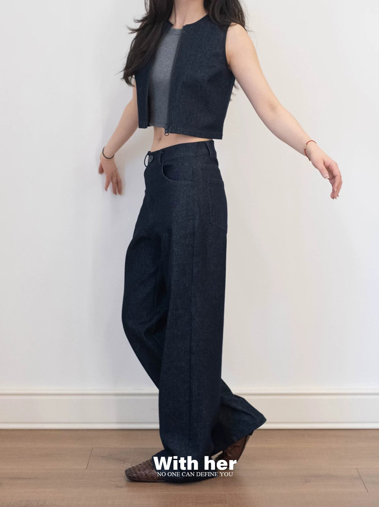 Dual Denim Top