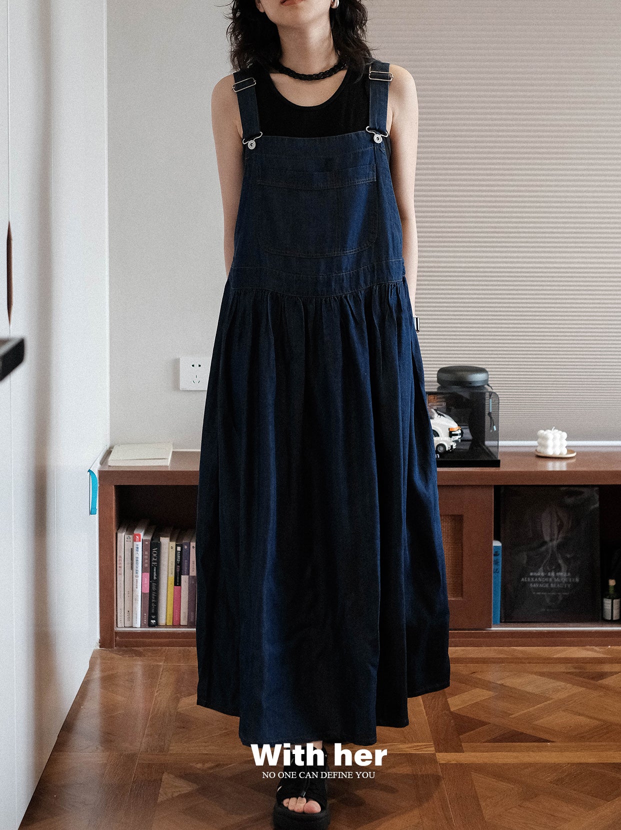 Original Tencel Denim Suspender Dress