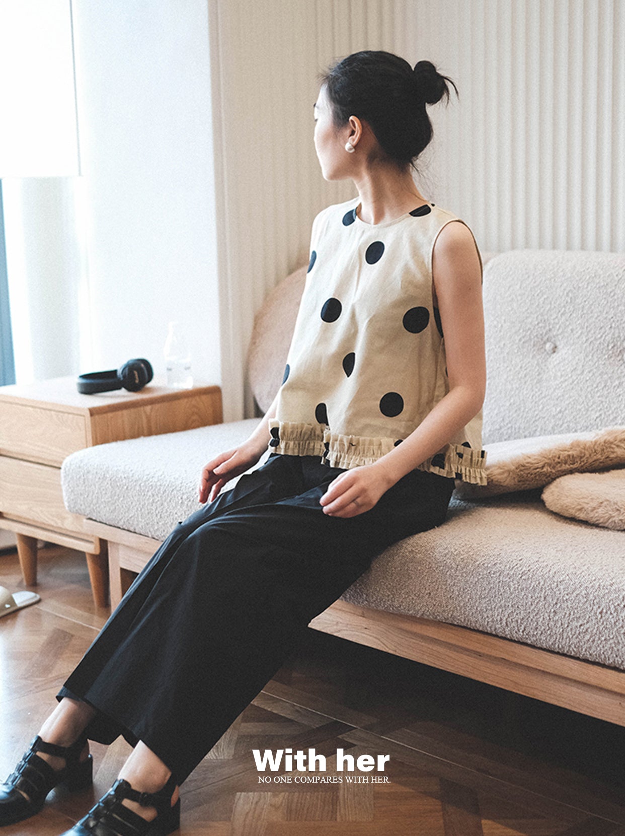 Original Polka Dot Sleeveless Top