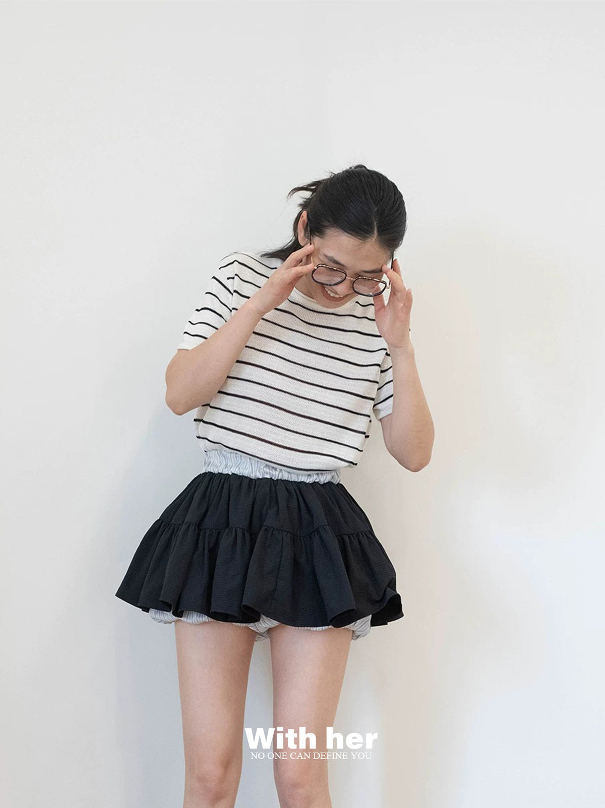 Striped Knit Tee