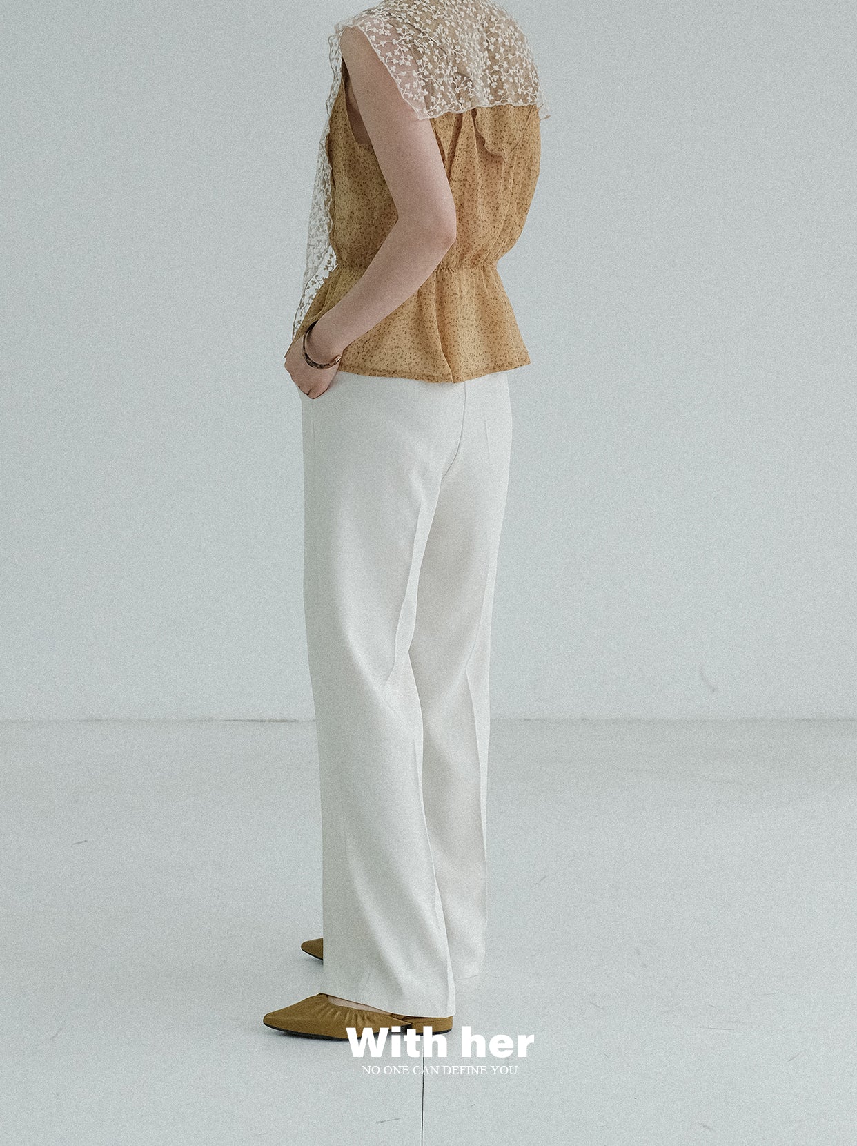 Original White Drape Trousers