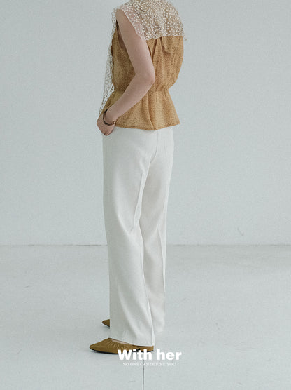 Original White Drape Trousers