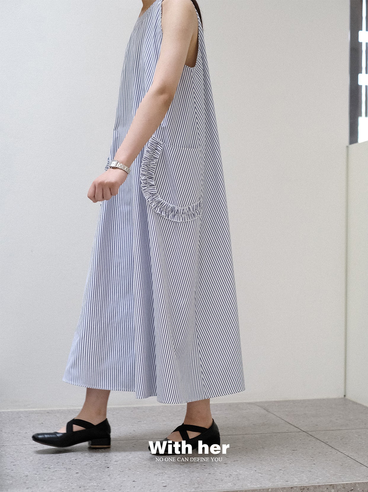 Original Halterneck Striped Dress