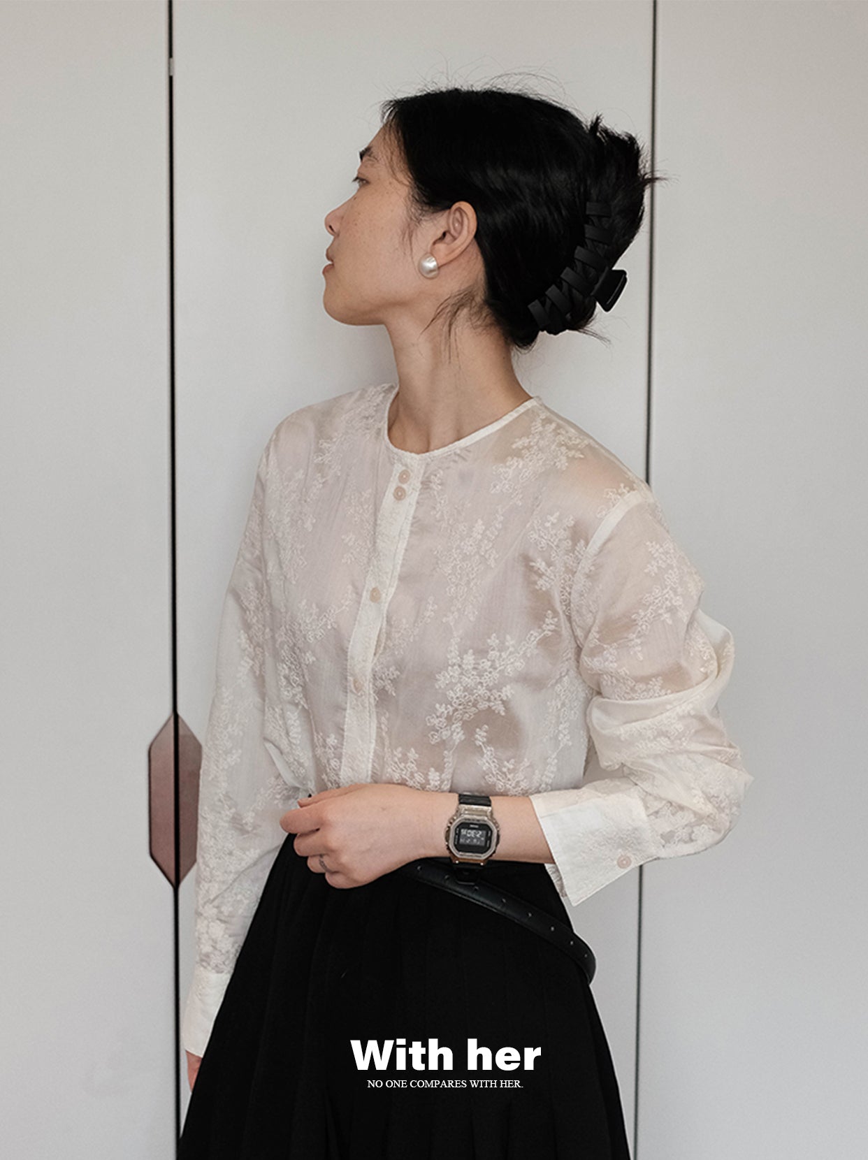 Original Lace Embroidered Shirt
