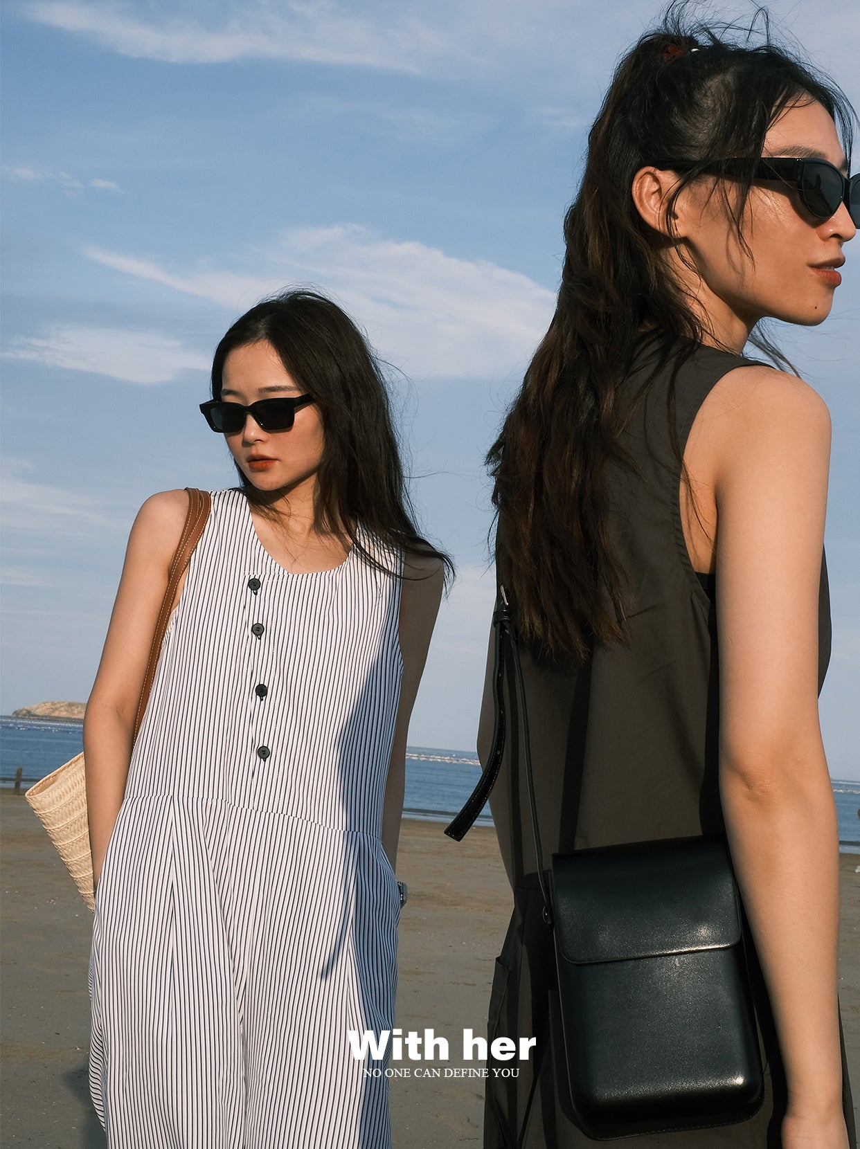 Original Sleeveless Stripes Jumpsuit