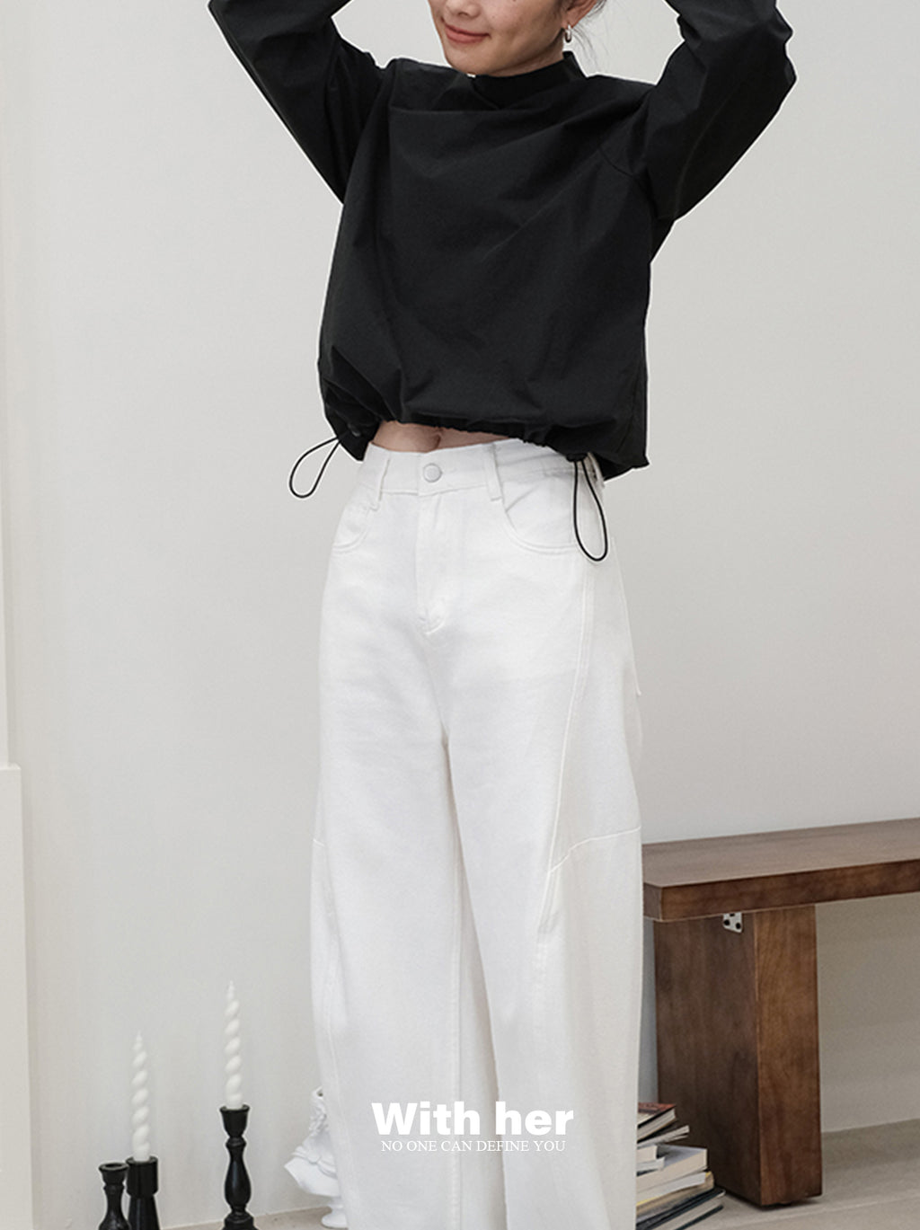 Half Turtleneck Blouse