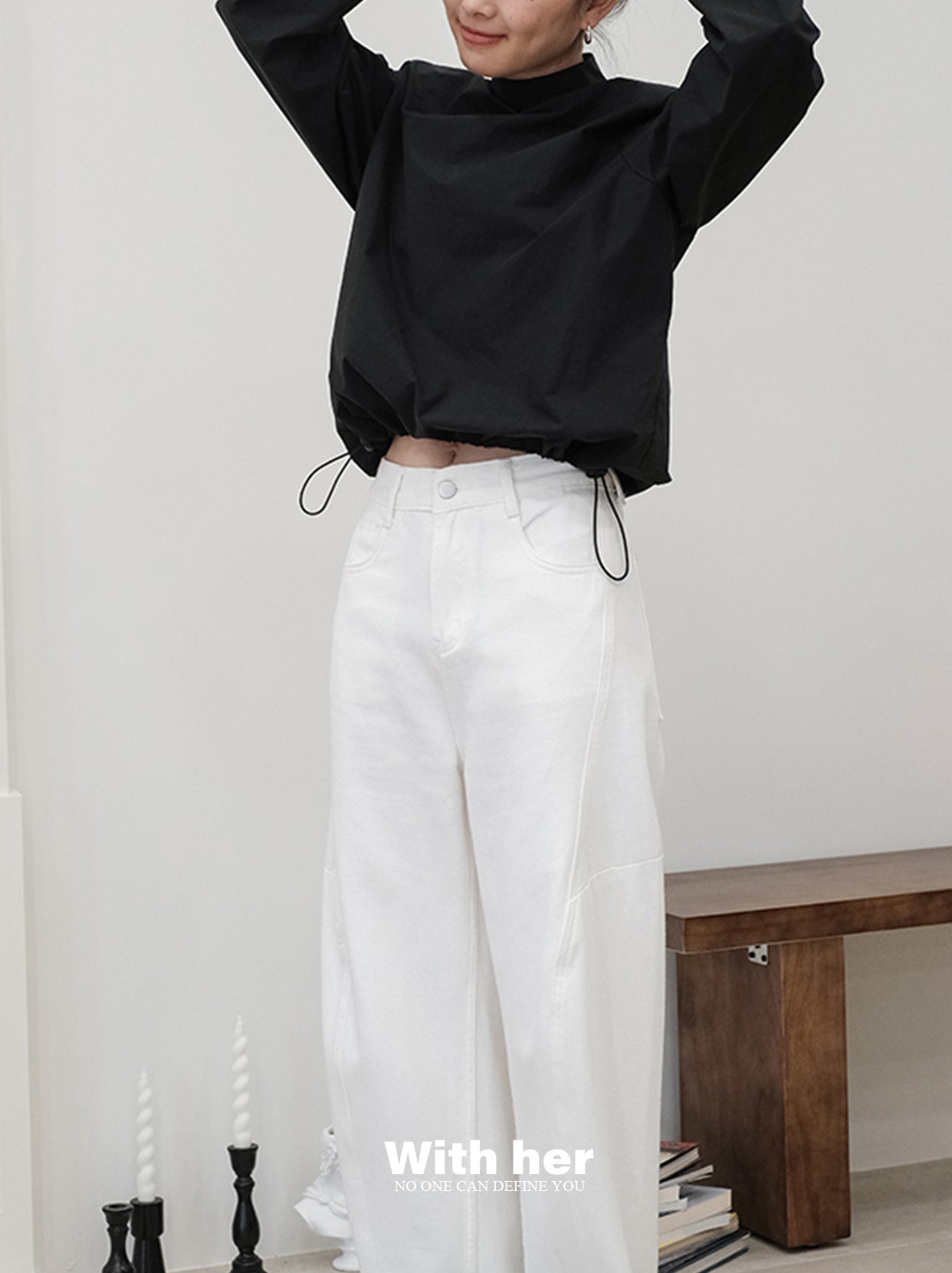 Half Turtleneck Blouse