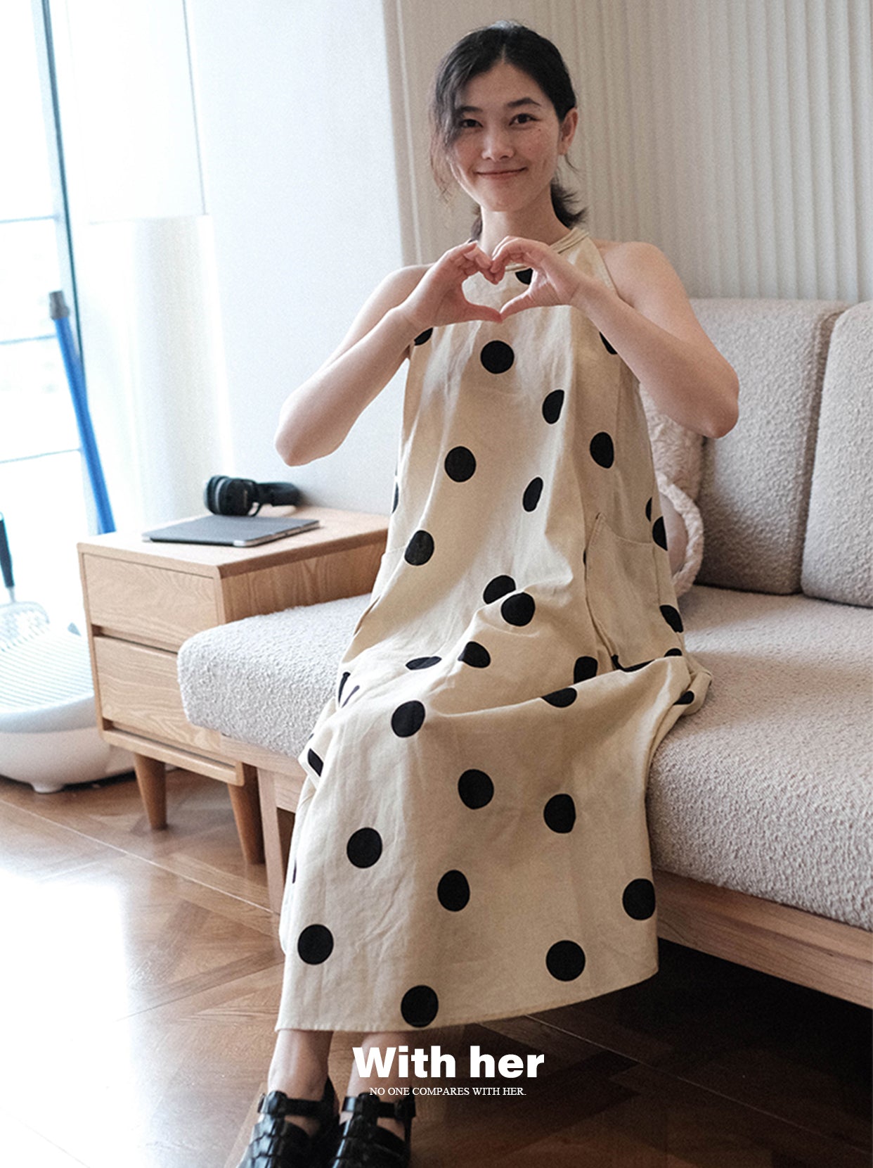 Original Halterneck Polka Dot Dress