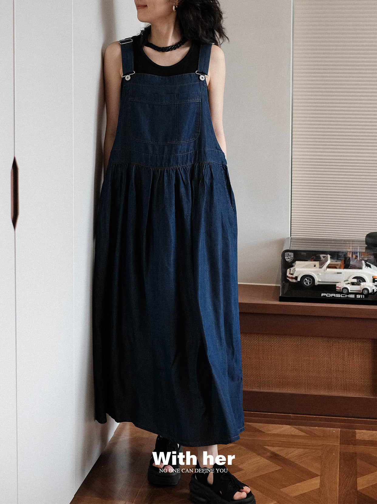 Original Tencel Denim Suspender Dress
