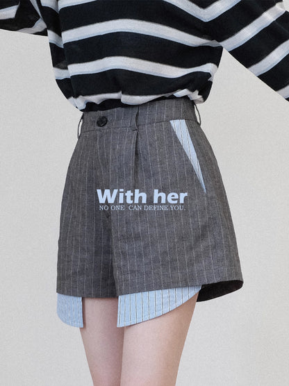 Crosscut Blazer Shorts