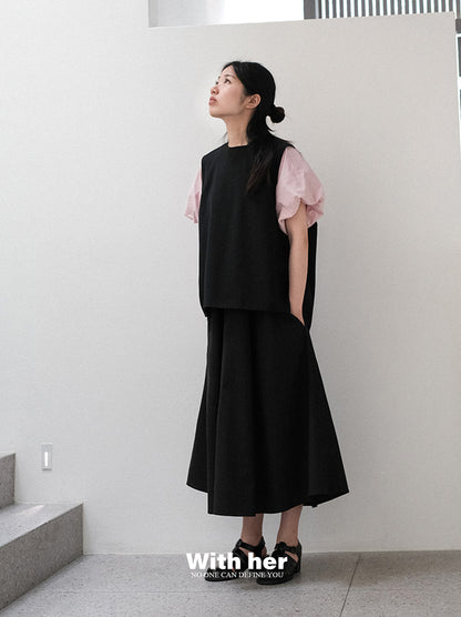 Original Cotton Puff Sleeve Dress