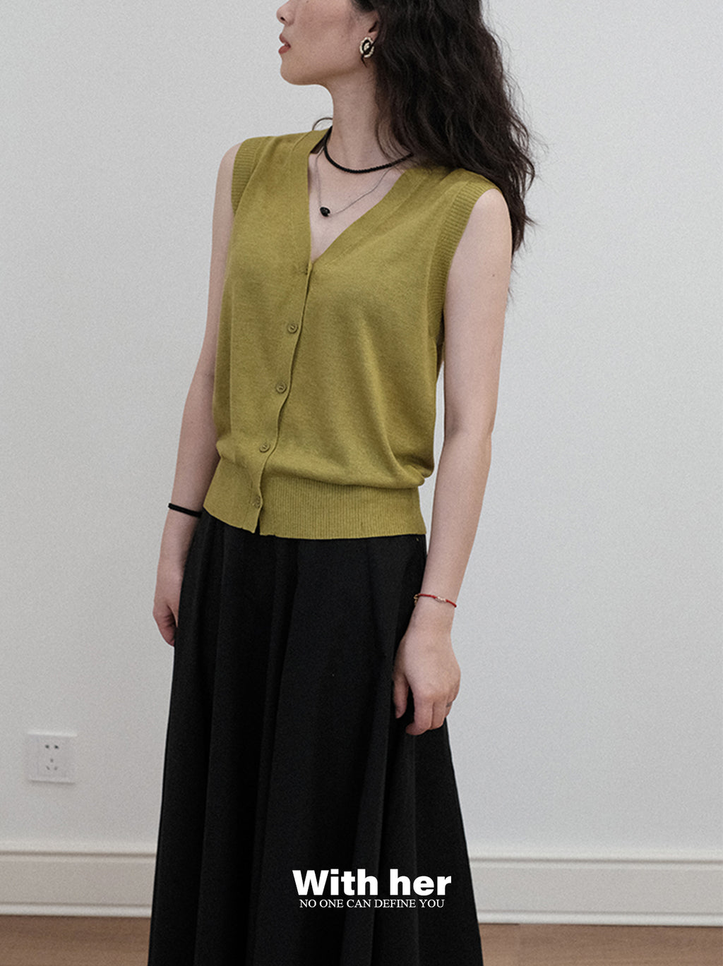 Sleeveless Knit Vest