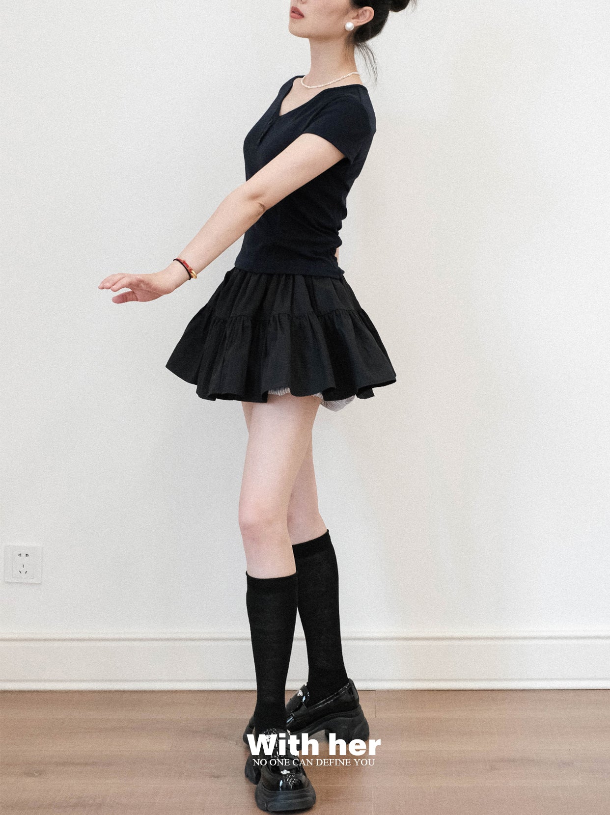 Ballet Fluffy Mini Skirt