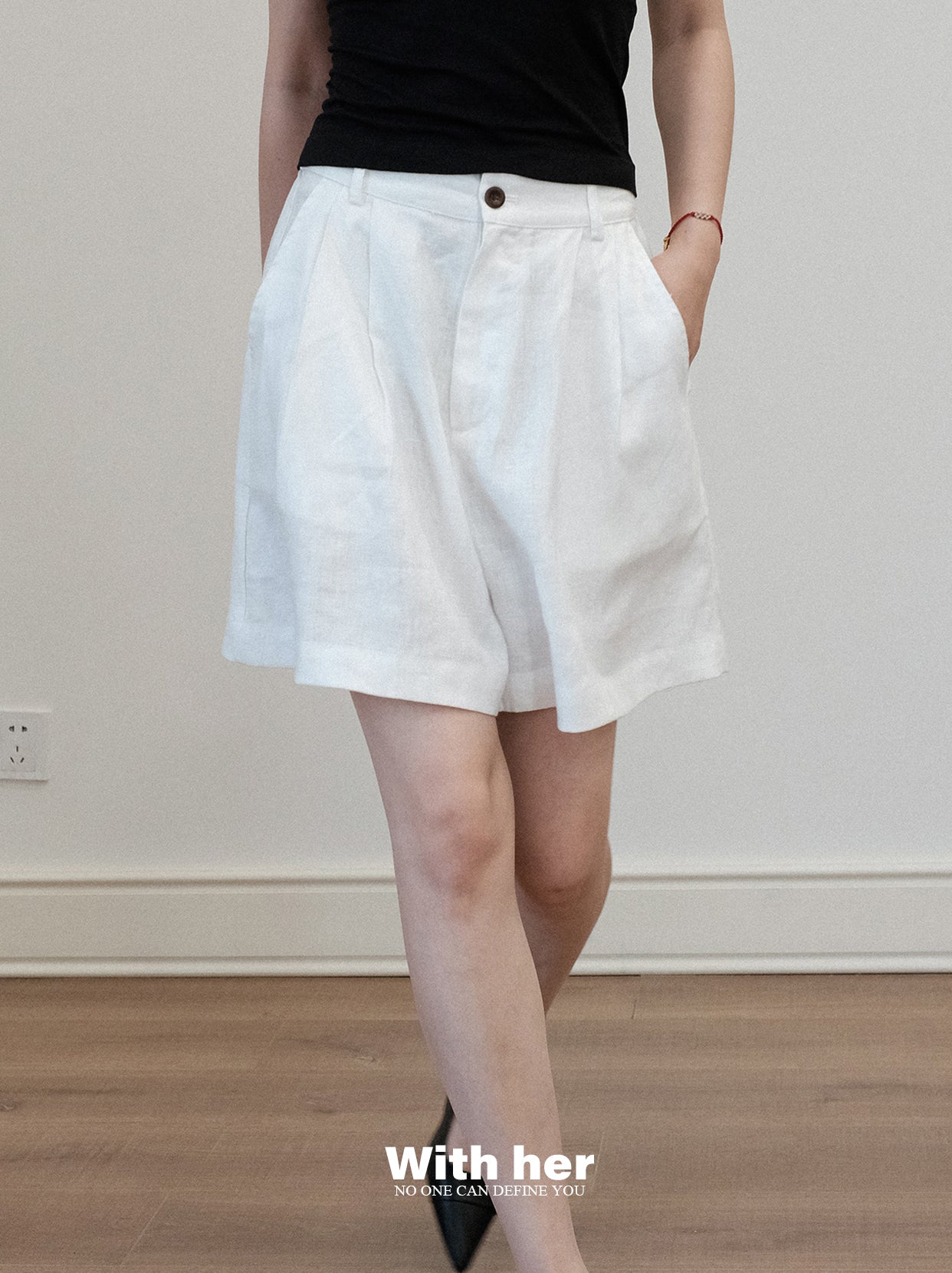 Cotton-linen Shorts