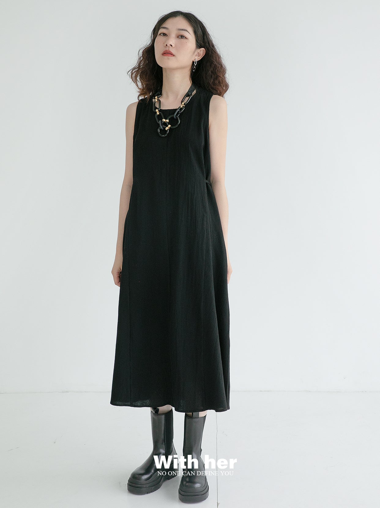 Original Cotton Linen Sleeveless Dress