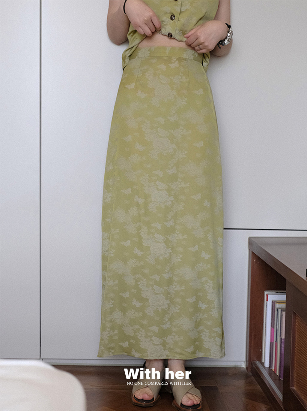 Original Jacquard Sheath Skirt