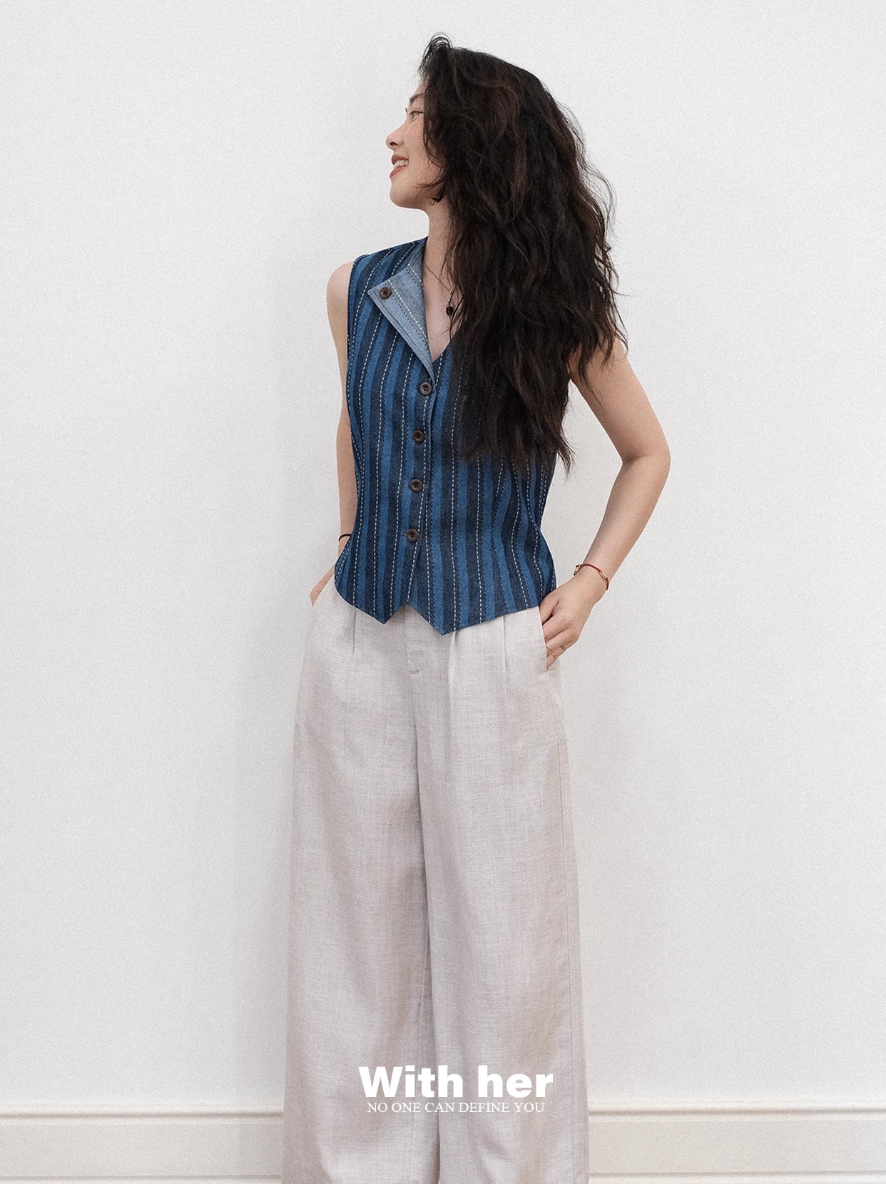 Classic Lines Denim Vest
