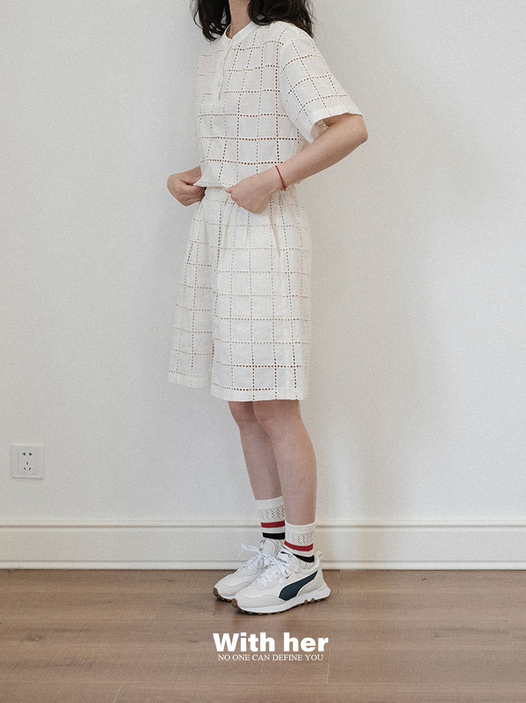 Unisex Mono Grid Tee