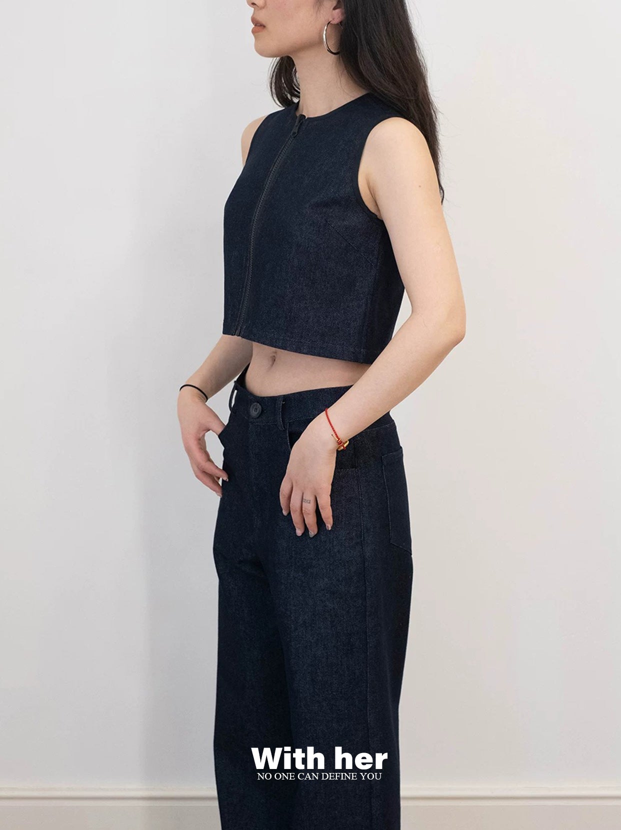 Dual Denim Top