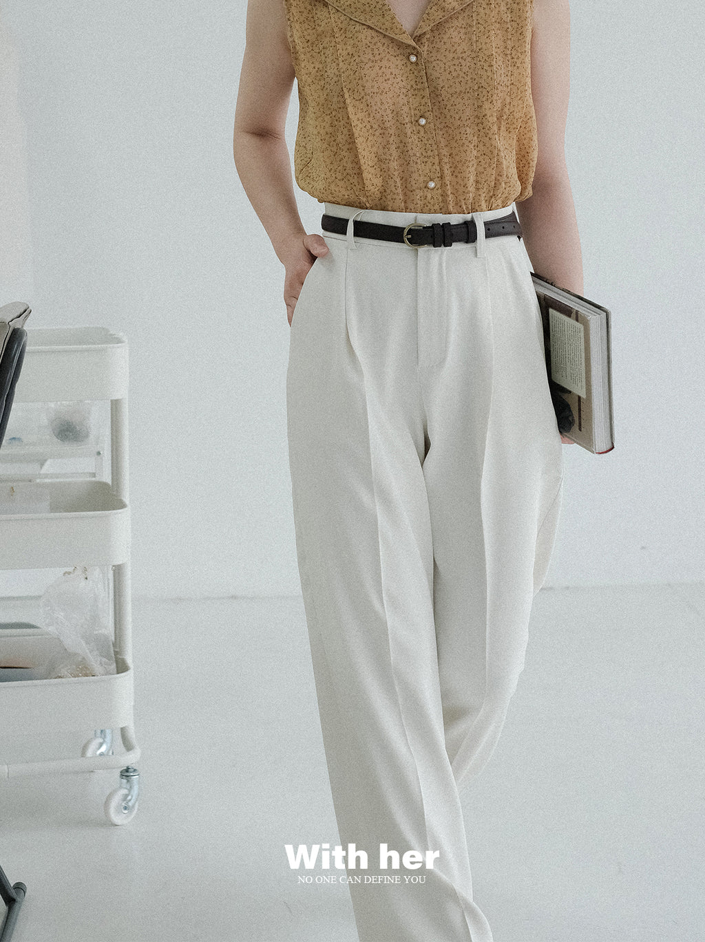 Original White Drape Trousers