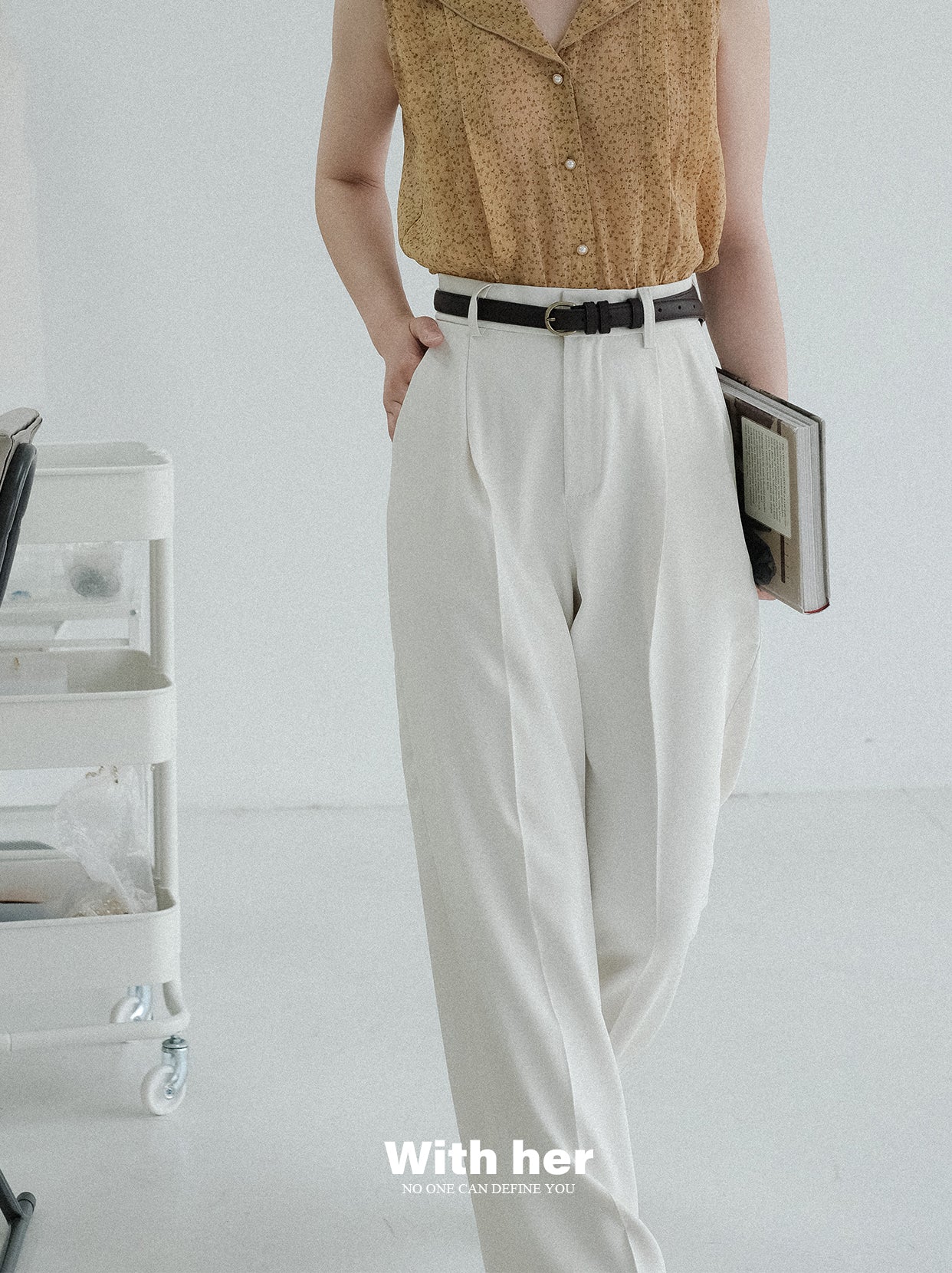 Original White Drape Trousers