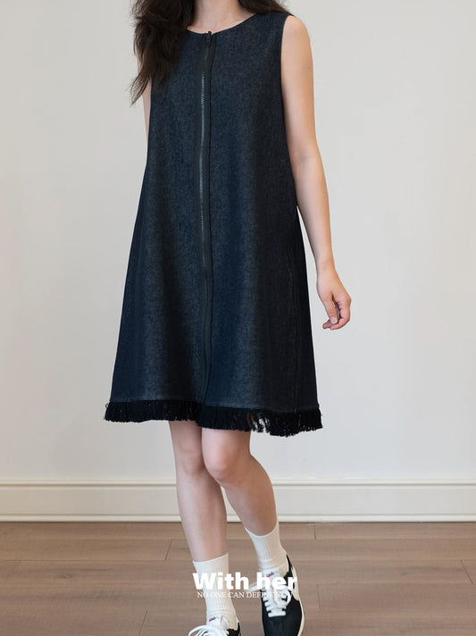 Leopard Denim Dress