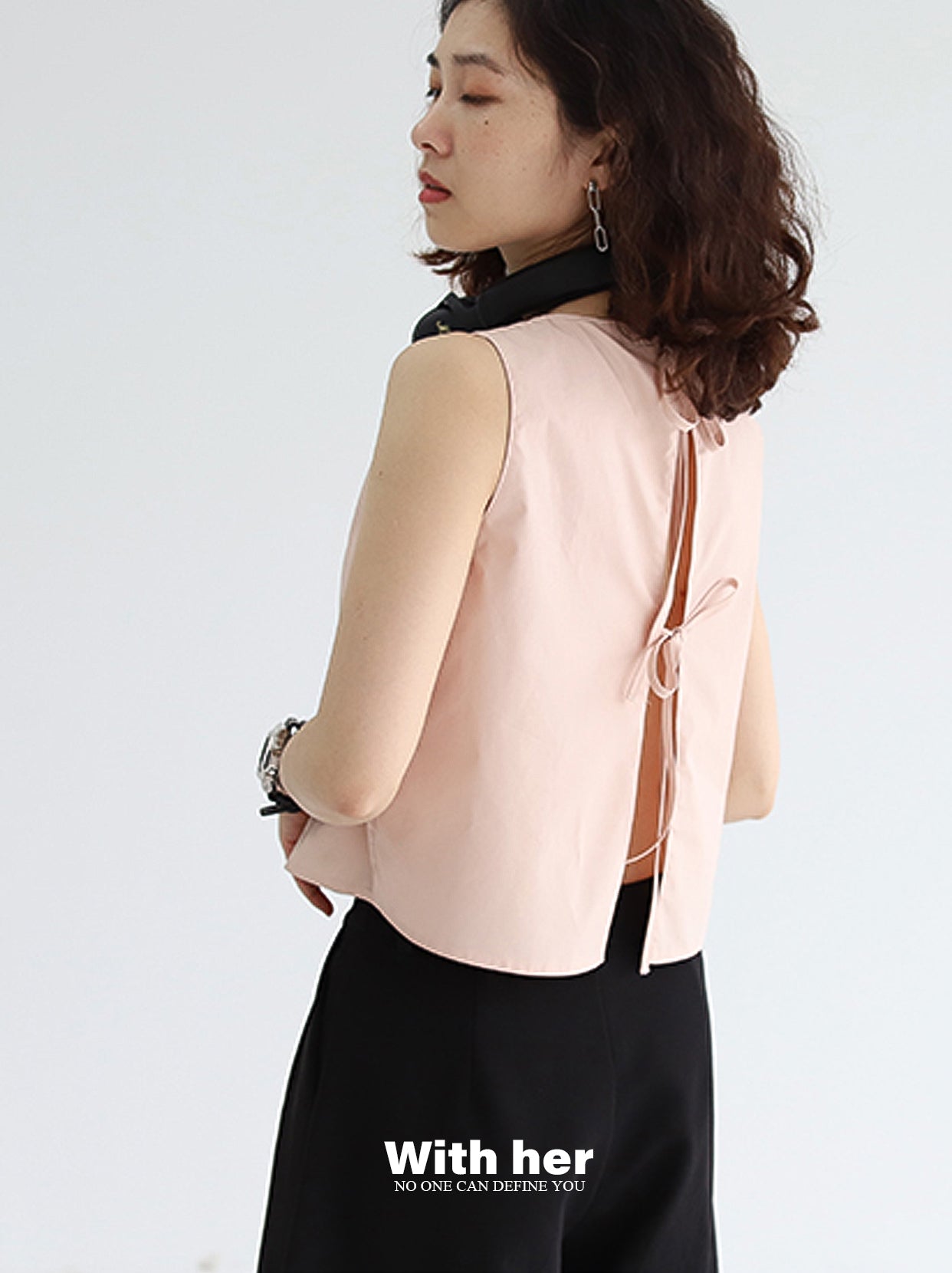 Original Backless Tie-Back Cropped Top