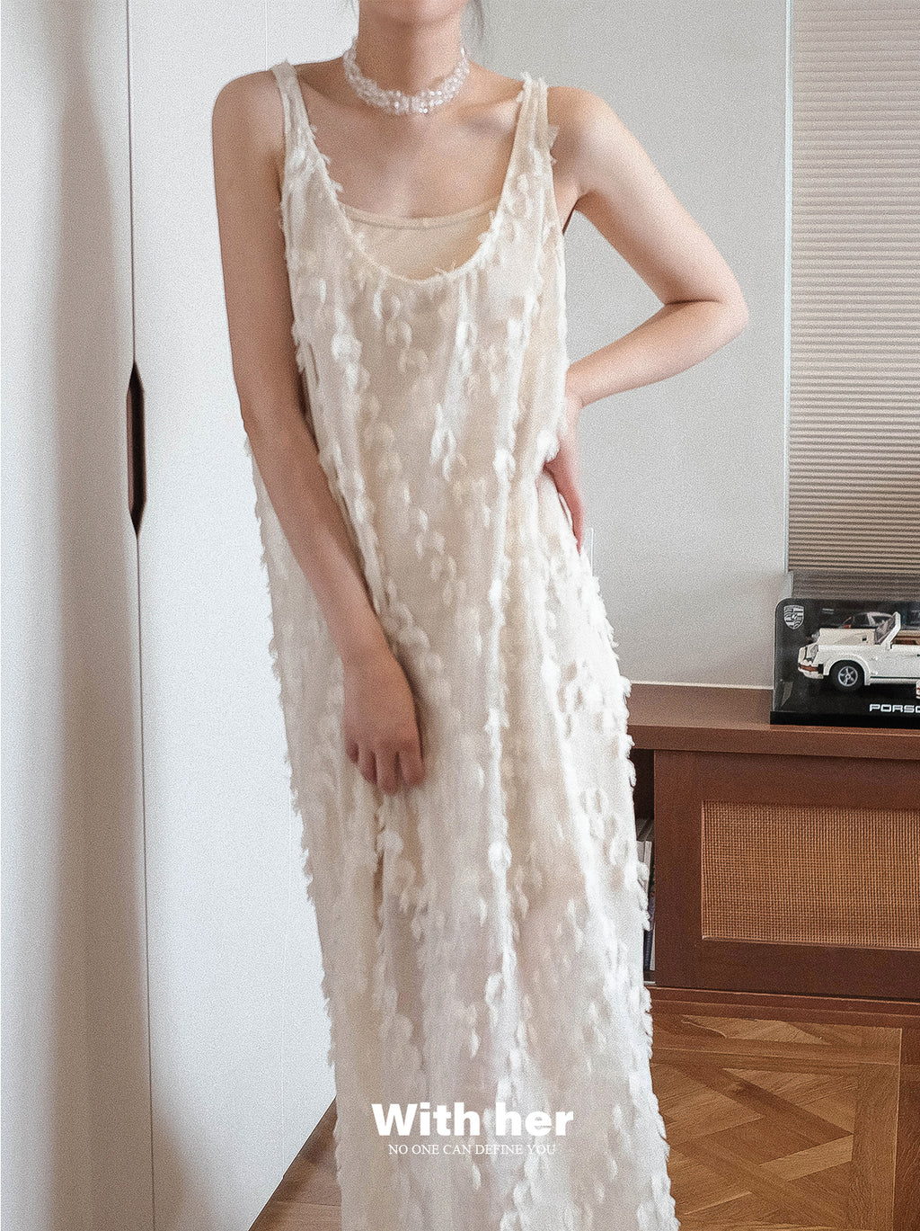 Original Sleeveless Tassel Strap Dress