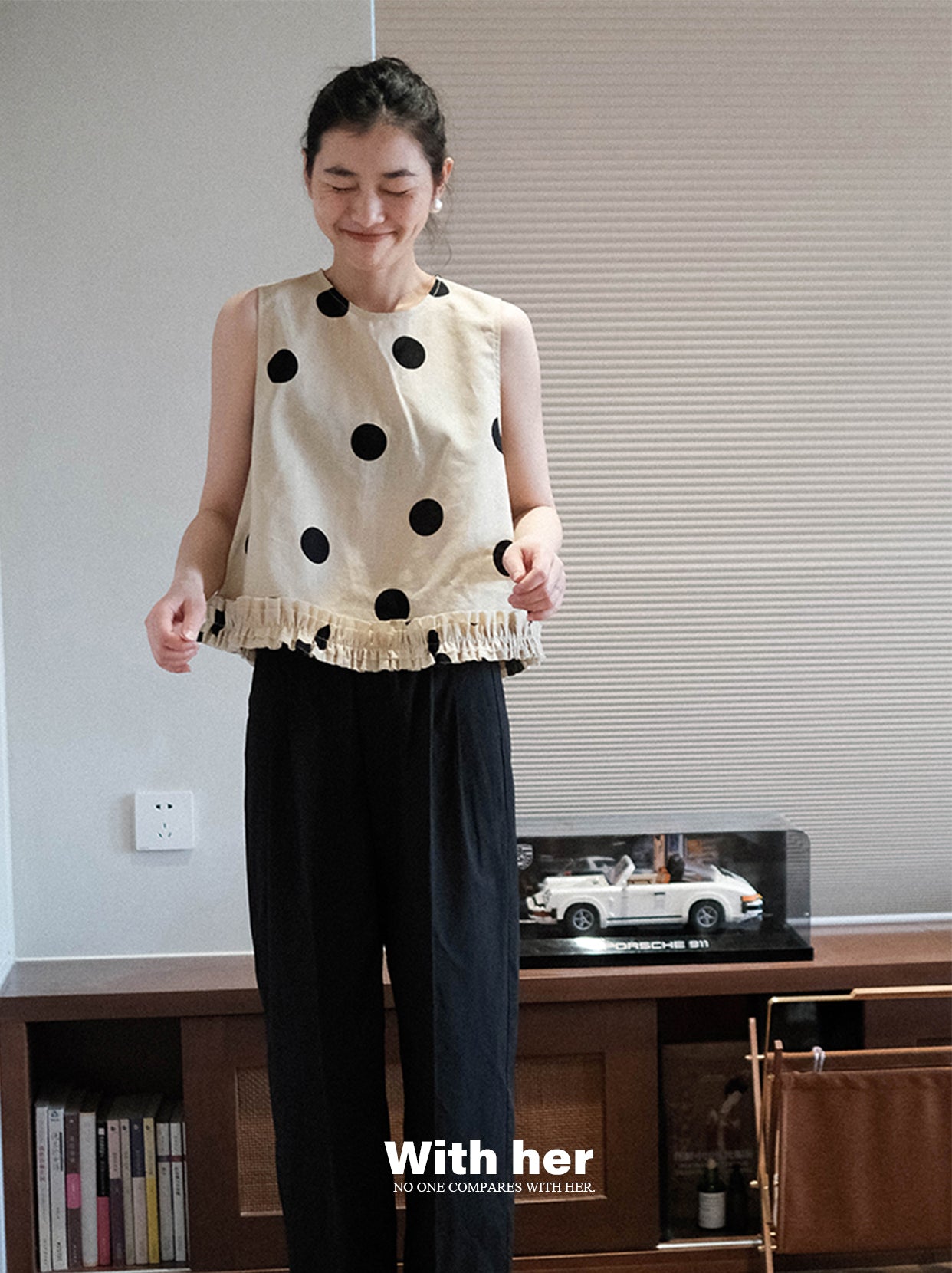 Original Polka Dot Sleeveless Top