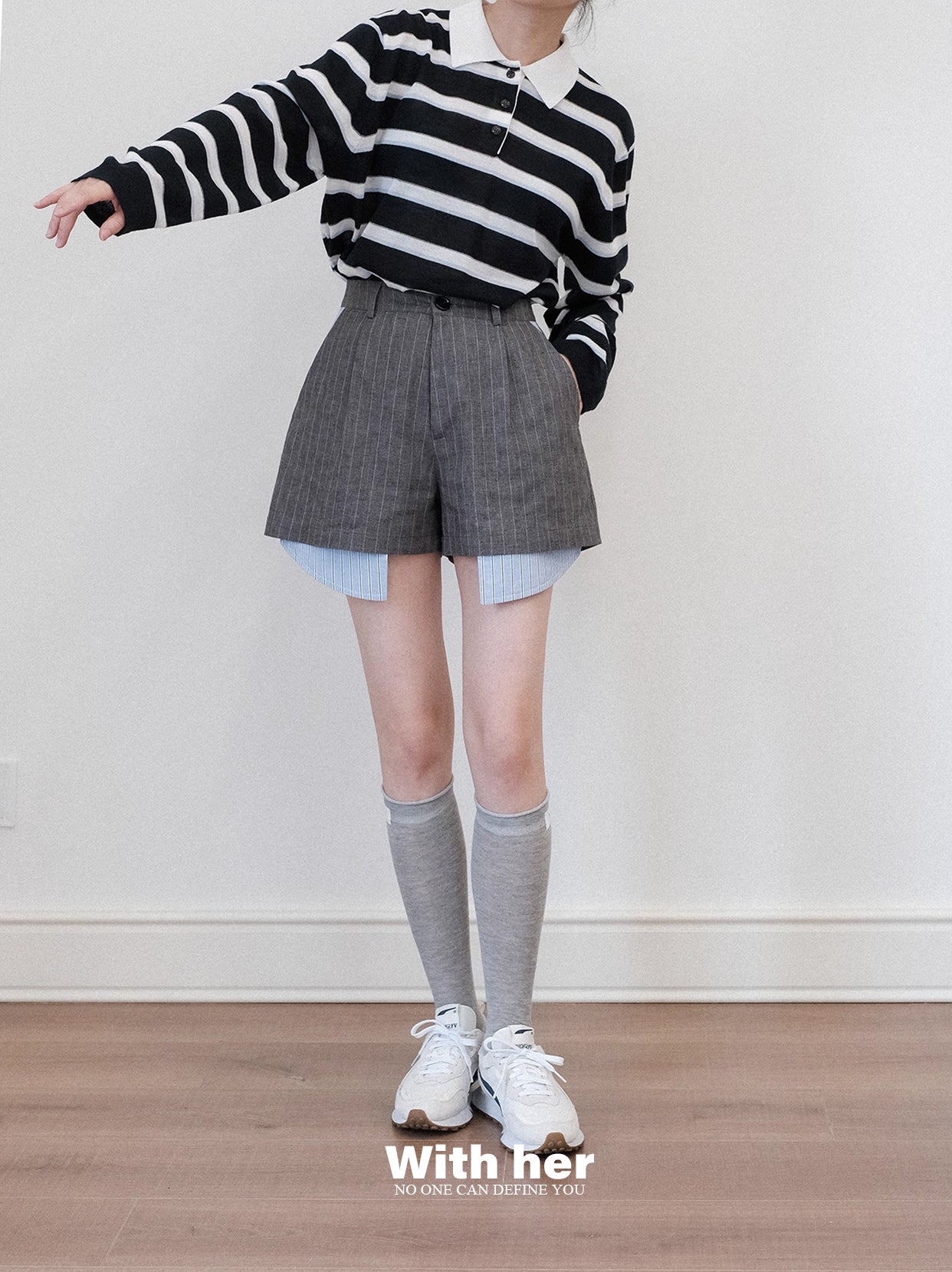 Crosscut Blazer Shorts