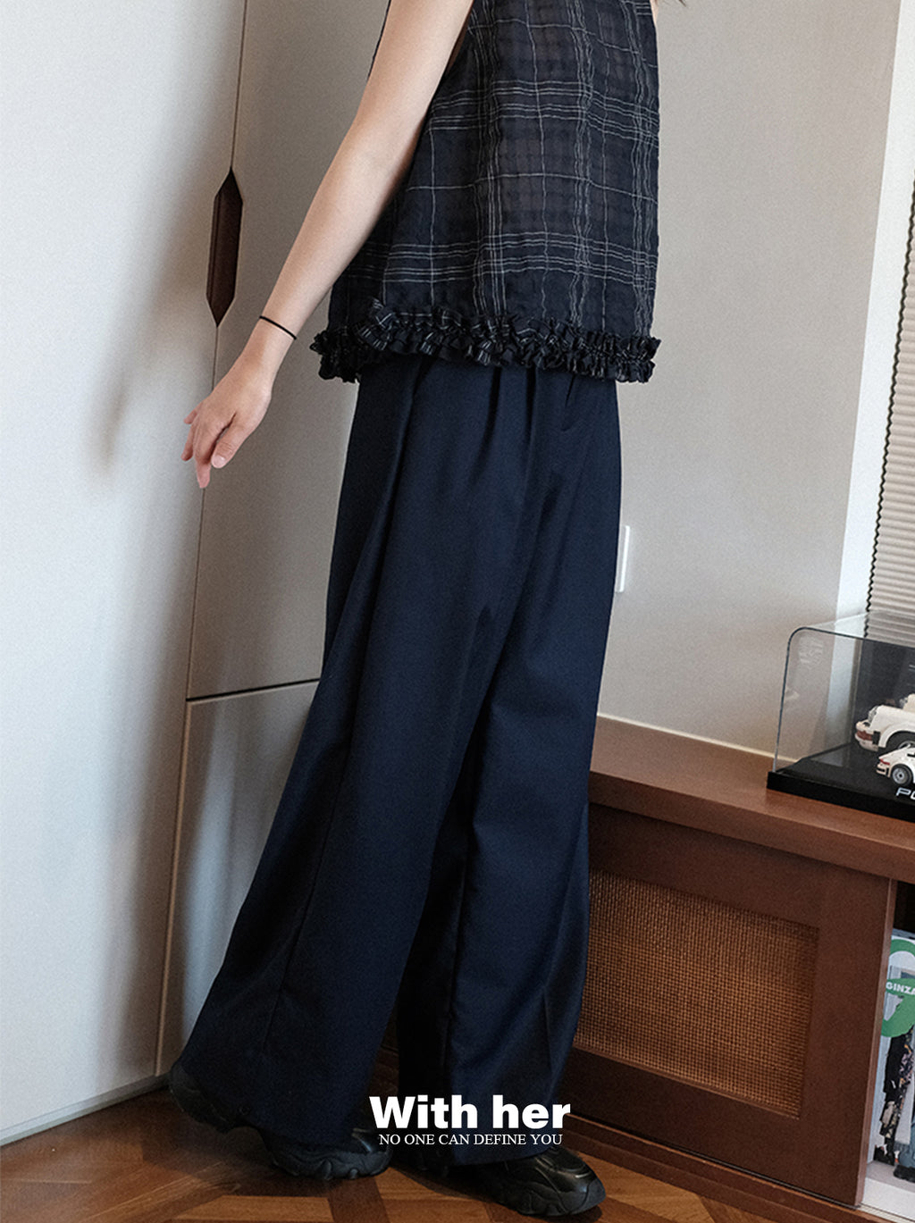 Mix Blue Loose Pants