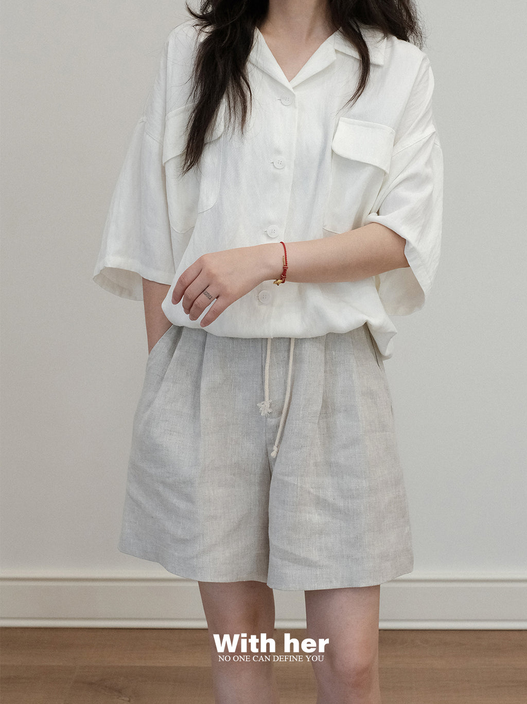 Cotton-linen Shorts