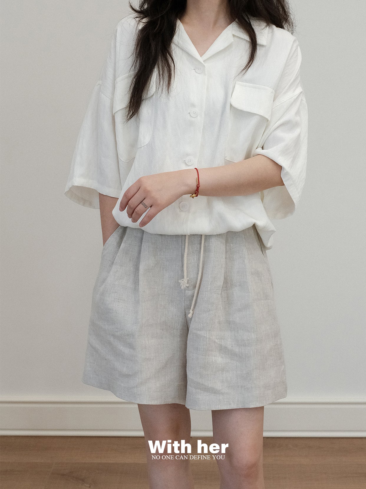 Cotton-linen Shorts