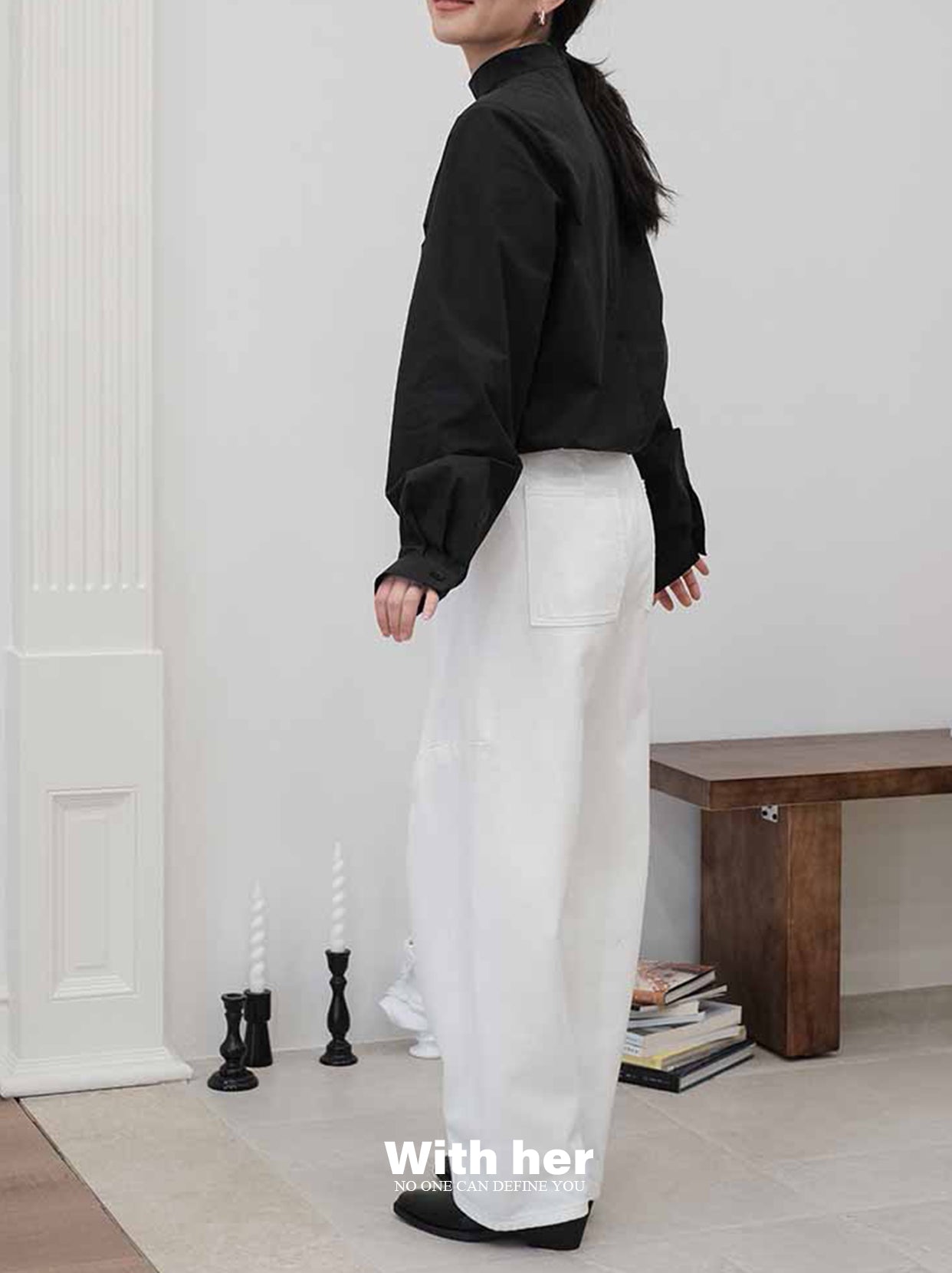 White Pearl Harem Pants