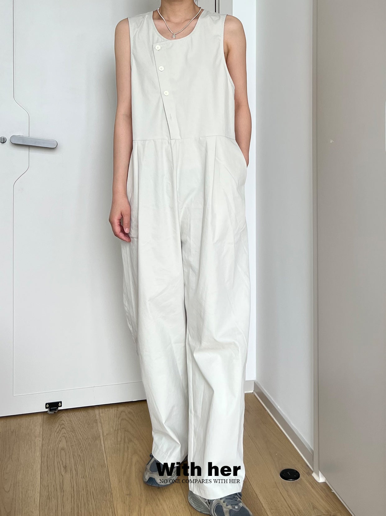 Original Sleeveless Stripes Jumpsuit