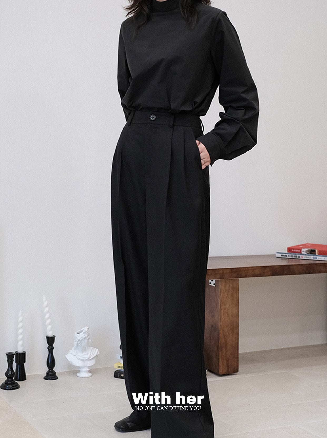 Classic Black Loose Trousers