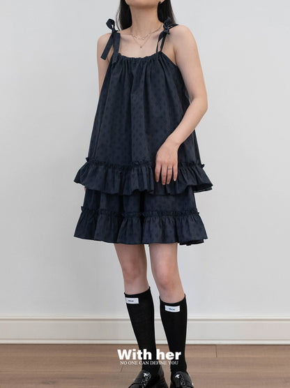 Tiered Ruffle Dress Set (Top+ Skirt)
