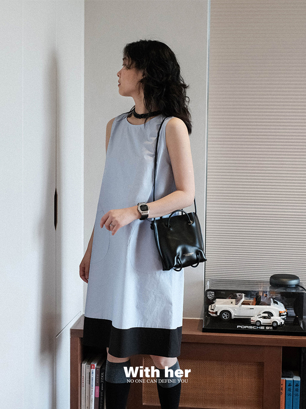 Blue Patch Dress