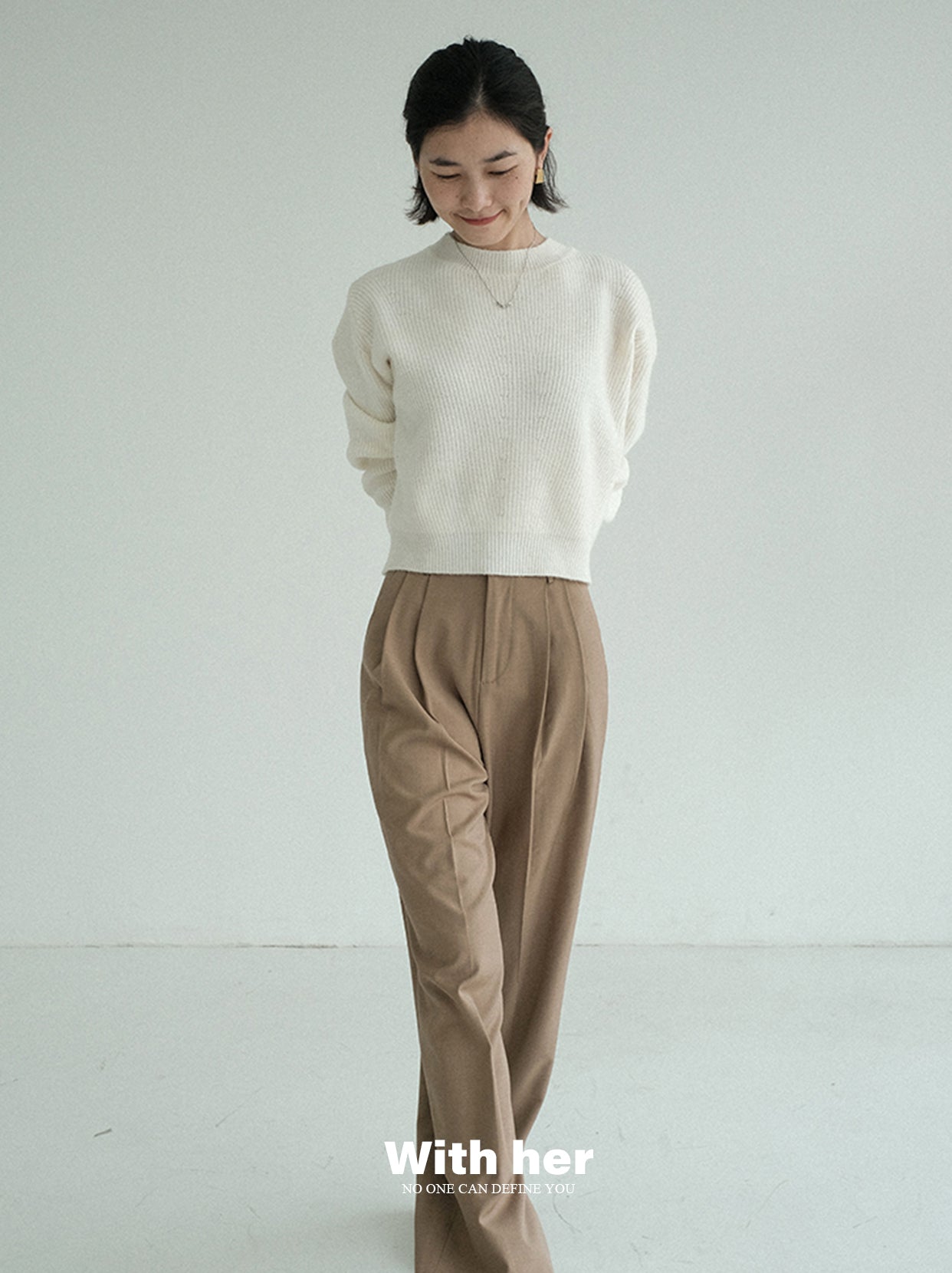 Original Casual Khaki Draped Trousers