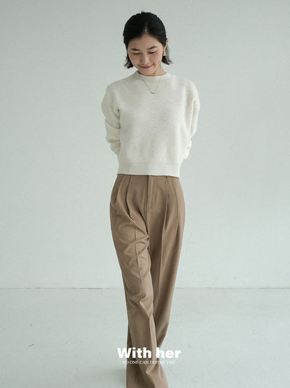 Original Casual Khaki Draped Trousers