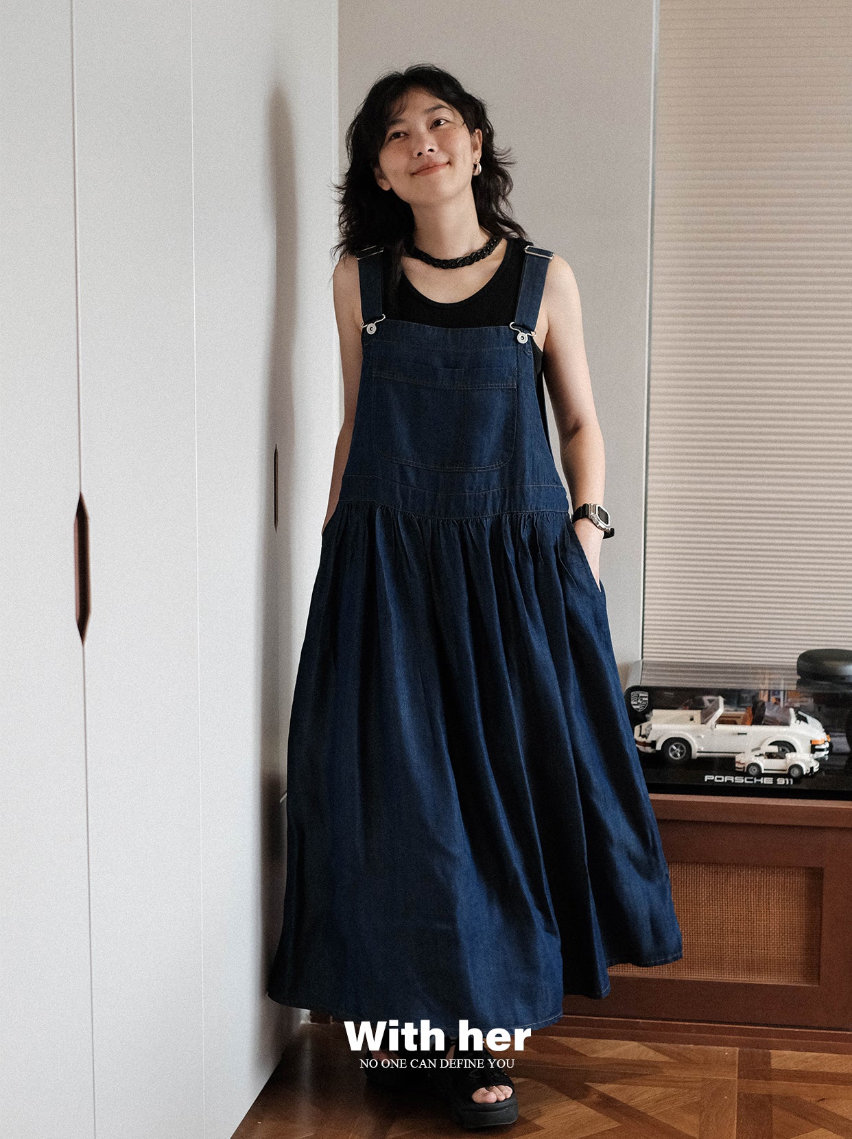 Original Tencel Denim Suspender Dress