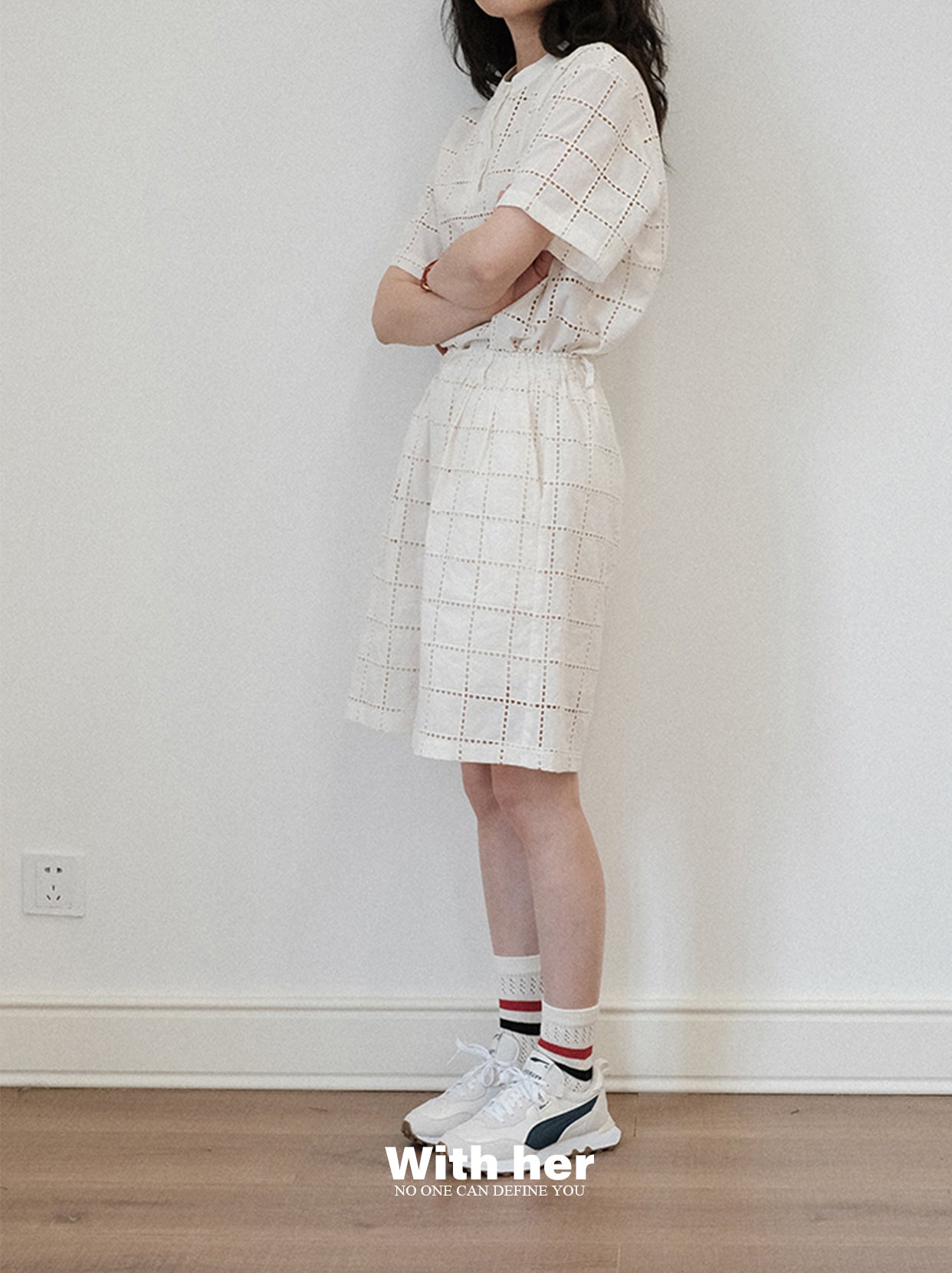 Unisex Mono Grid Tee