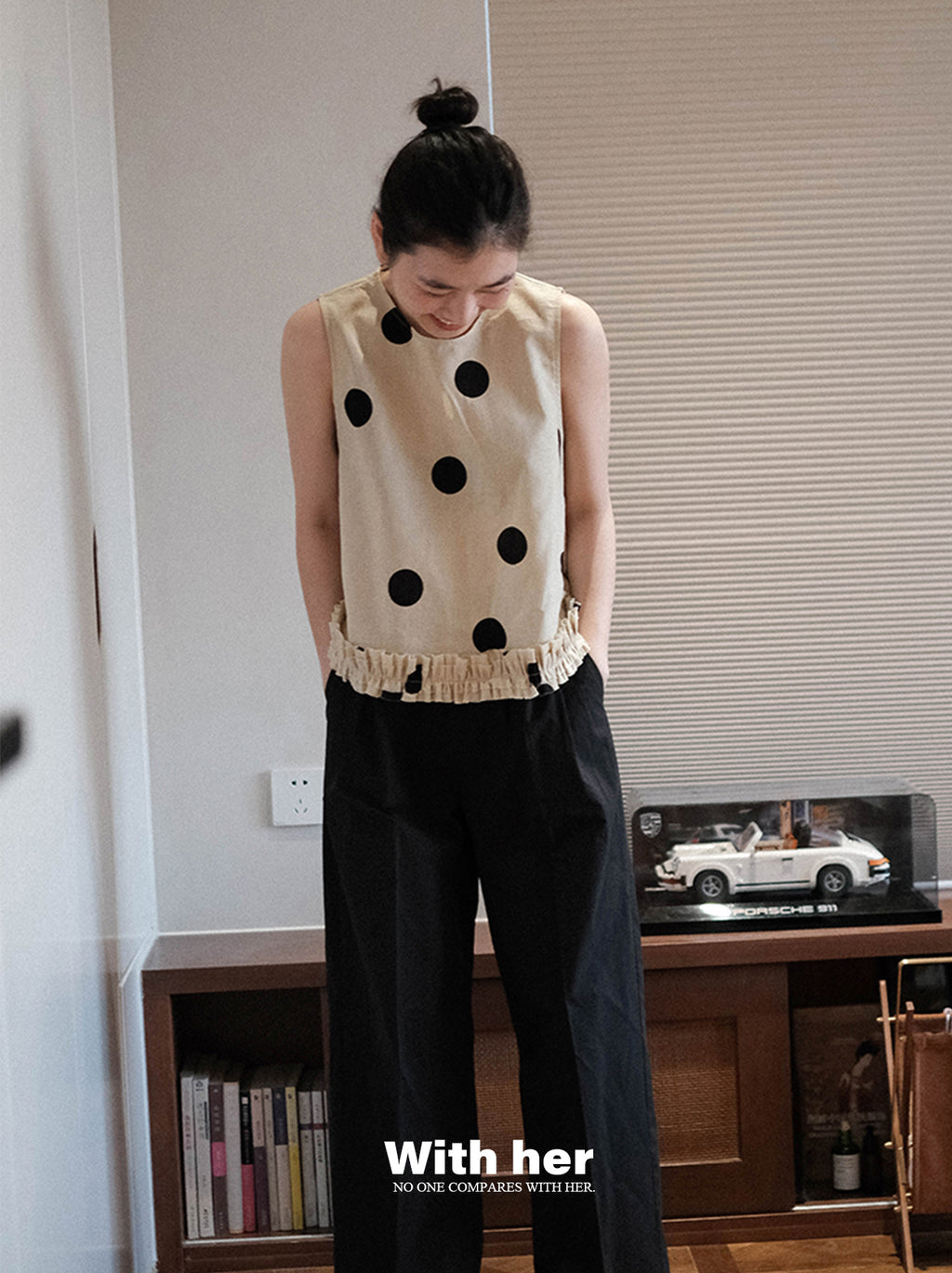 Original Polka Dot Sleeveless Top