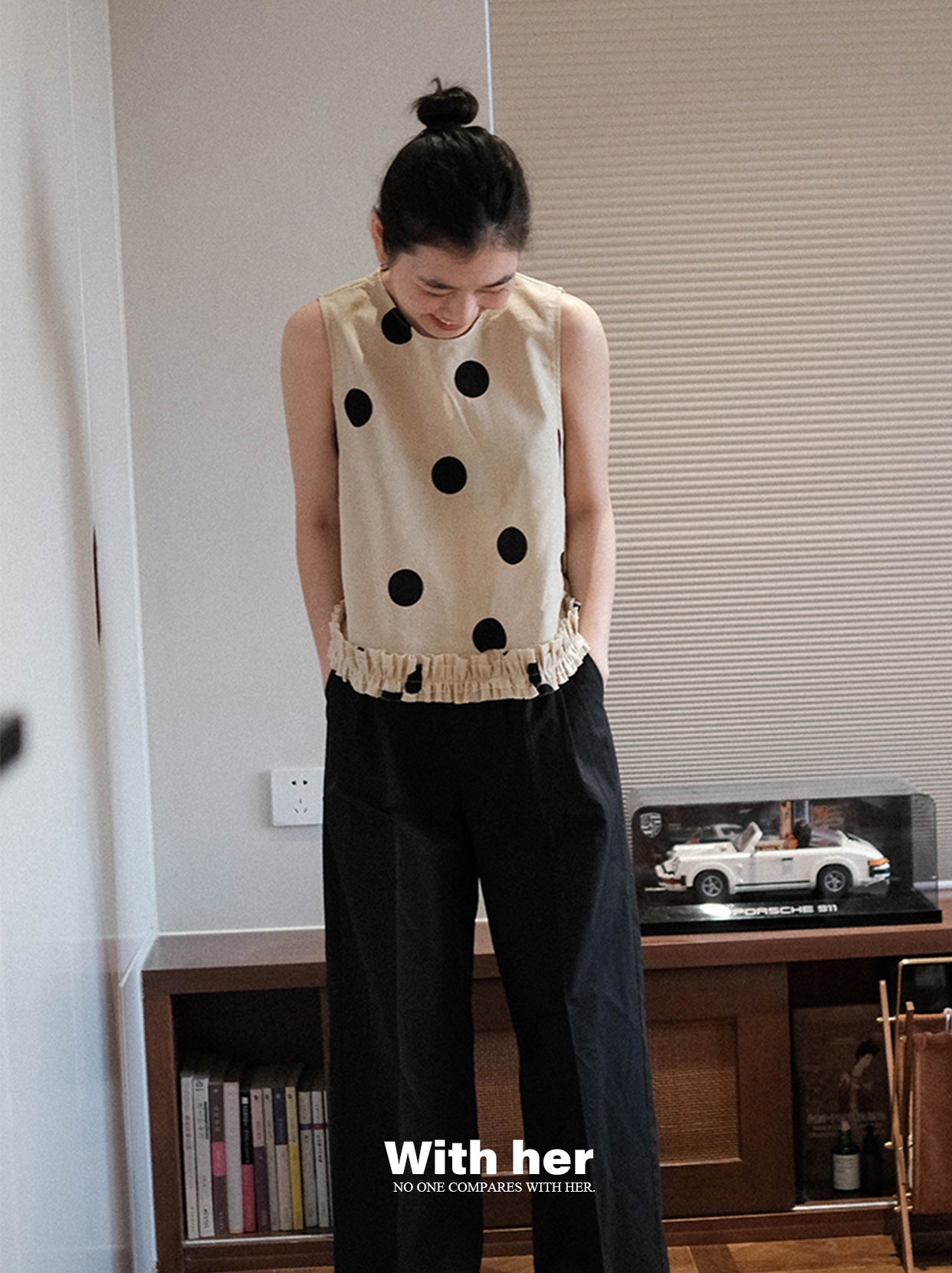 Original Polka Dot Sleeveless Top