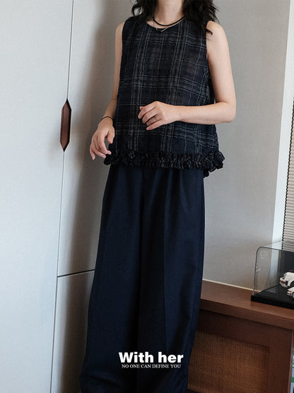 Original Plaid Sleeveless Top