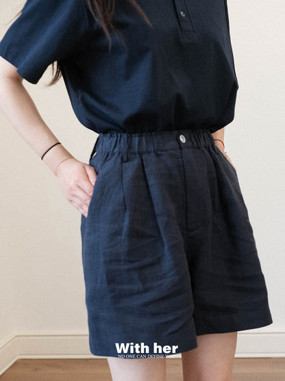 Soft Linen Blue Pants